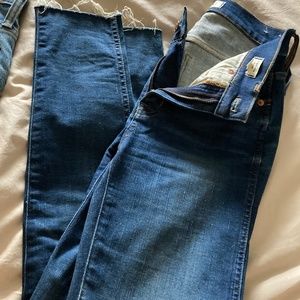 Madewell 9” high rise skinny jeans